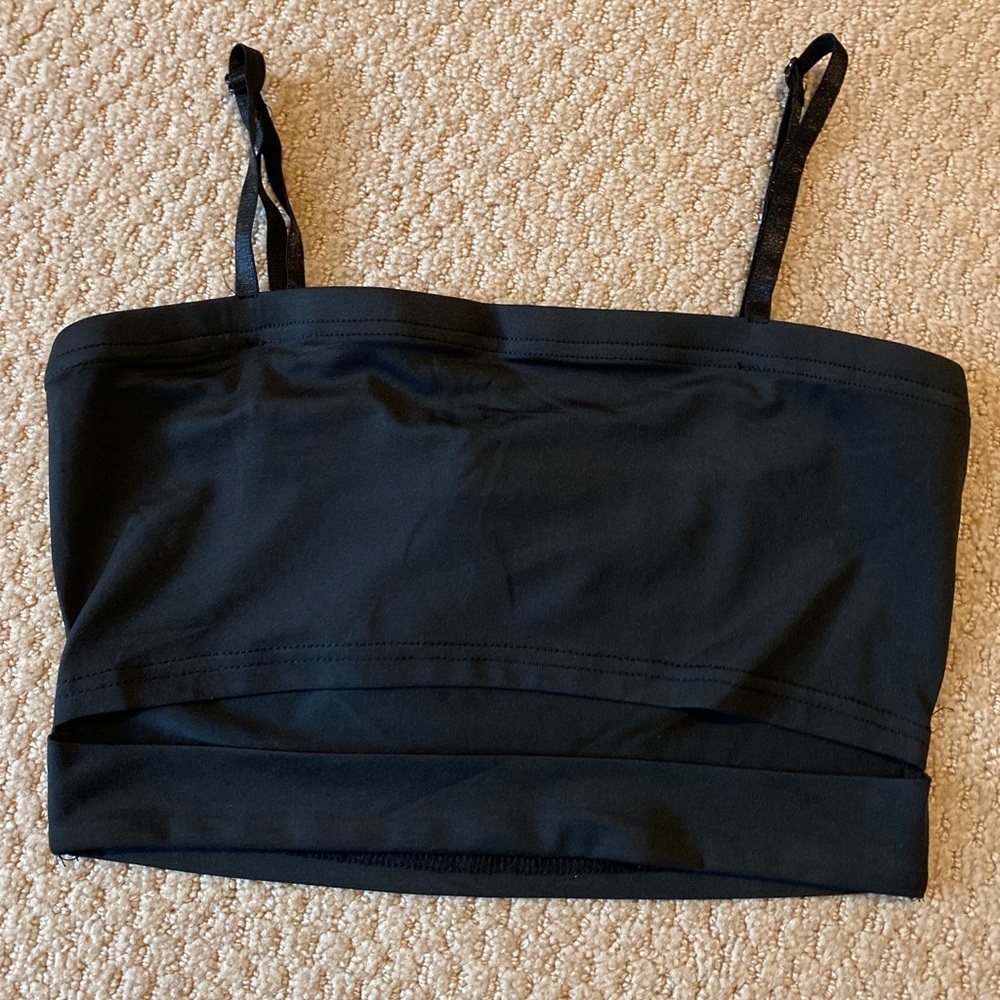 black zaful crop top